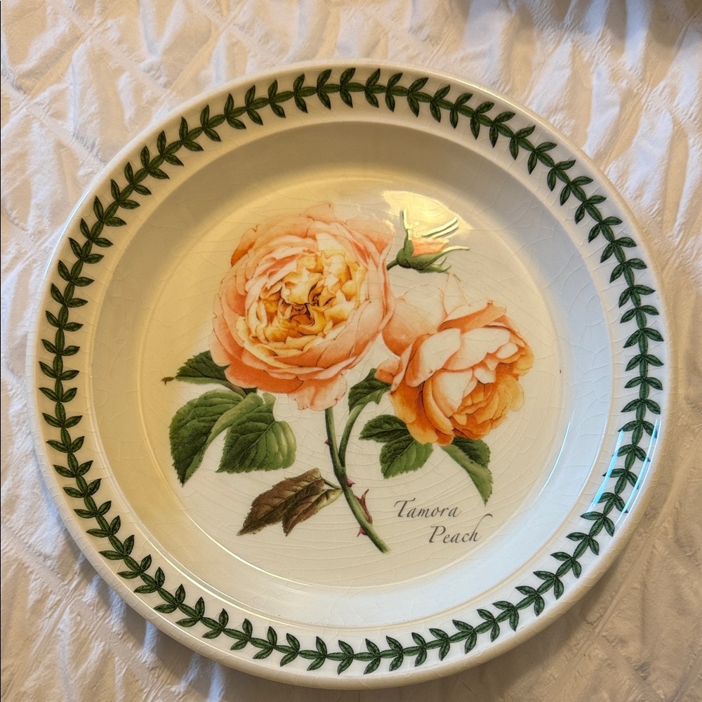 Portmeirion Tamora Peach Floral Plate